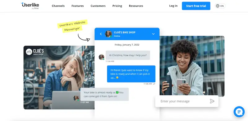 Userlike website