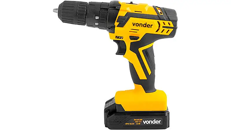imagem de uma furadeira e parafusadeira Vonder