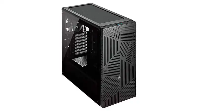 Gabinete Gamer Corsair imagem de um gabinete gamer Corsair Carbide na cor preta