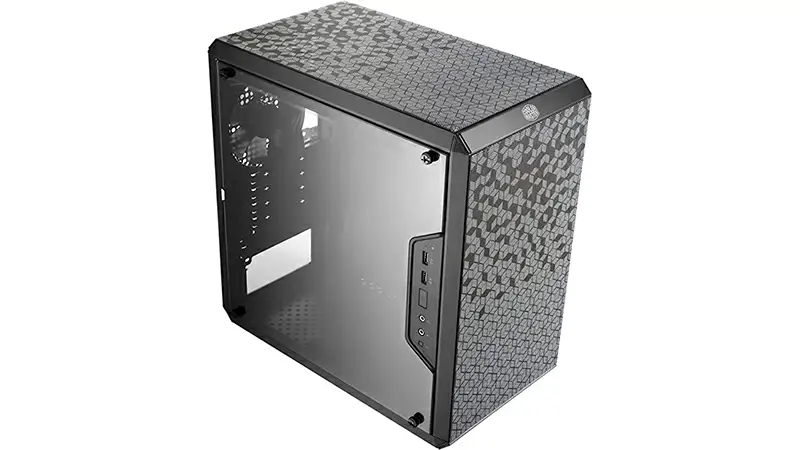 imagem de um gabinete para PC da Cooler Master na cor cinza