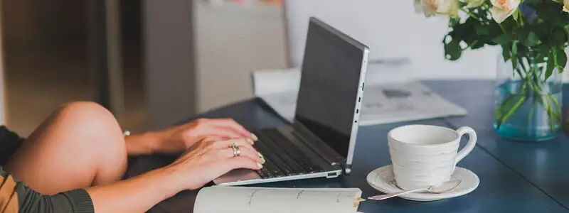 2 ideia de como ganhar dinheiro em casa sendo ilustrada por uma mulher trabalhando em seu notebook