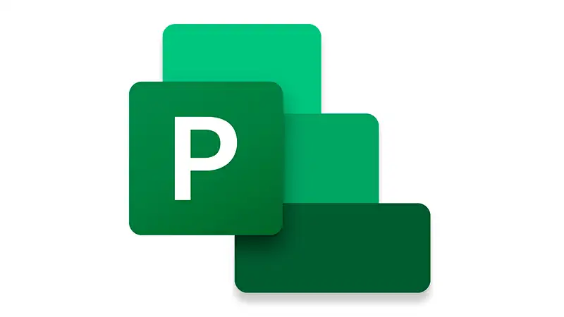 Microsoft Project imagem que mostra o ícone do aplicativo de gestão de projetos Microsoft Project