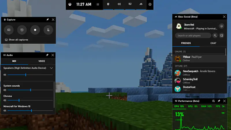 windows + G gravar tela do windows