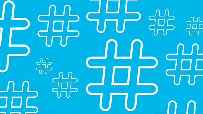 patrón de hashtags