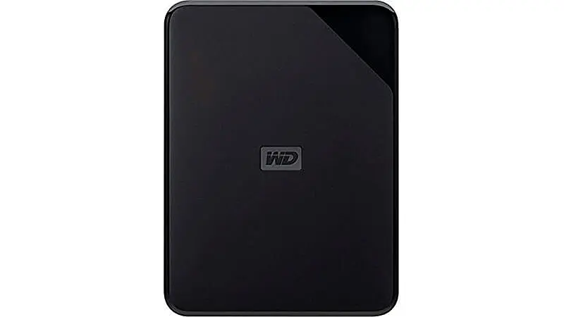 imagem de um hd externo Western Digital na cor preta