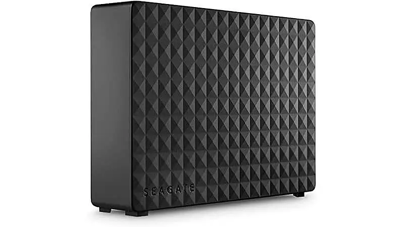 imagem de um hd externo Seagate na cor preta