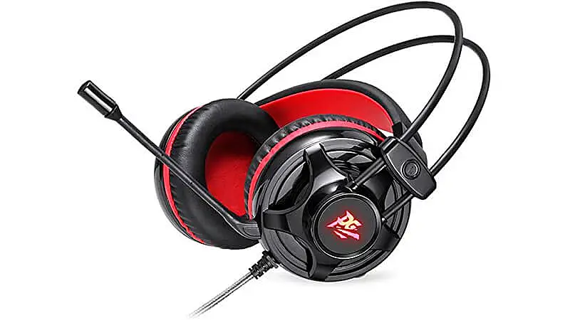 imagem que mostra o headset gamer da Philco de lado