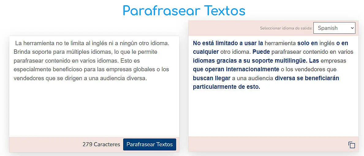 Parafrasear Textos