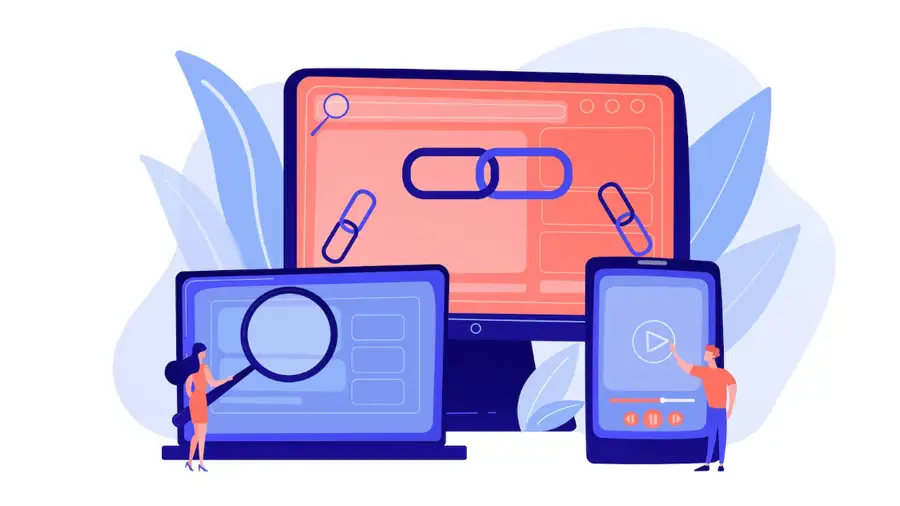 Ilustración conceptual de backlinks