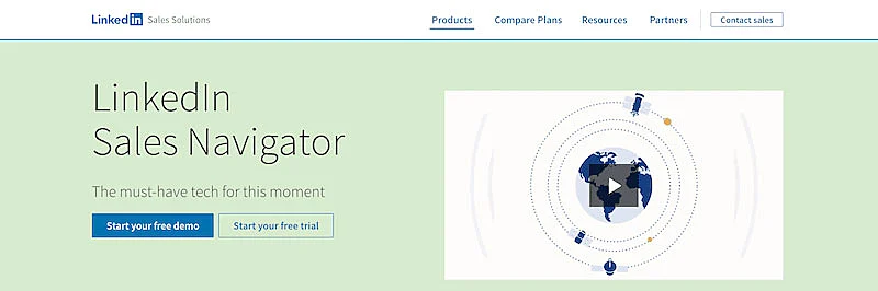 LinkedIn Sales Navigator page