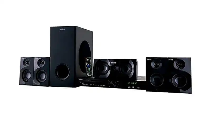 imagem de um home theater PHT690 com 7 peças