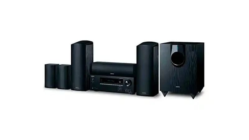 imagem de um home theater Onkyo HT-S5190 com 6 peças