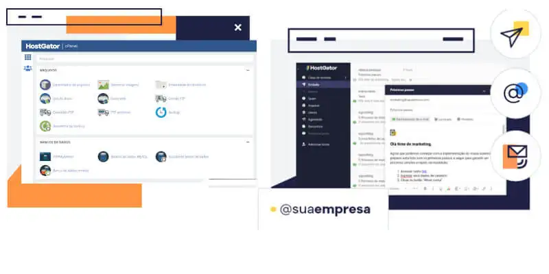 Captura de tela do Hostgator Hospedagem de site barata