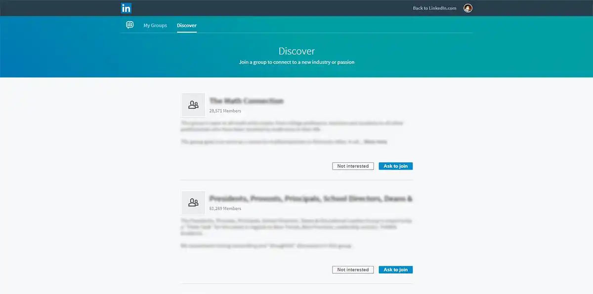 LinkedIn Groups