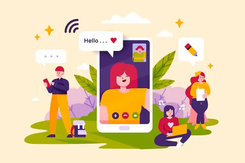 How social media trends are shaping consumer habits - influencer culture People with technology devices