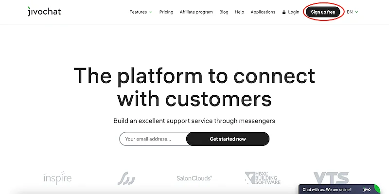 JivoChat website