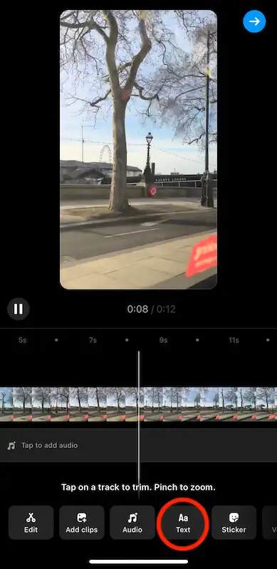 Edit reels page 