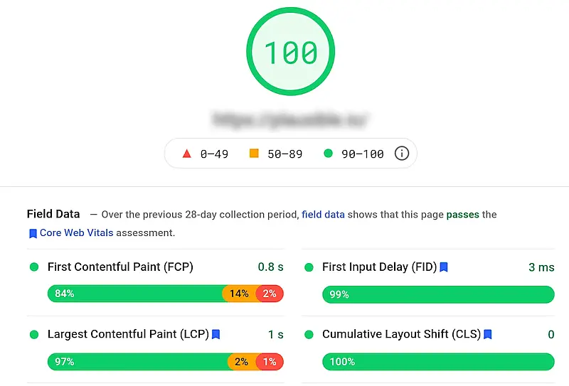 Google page speed insights