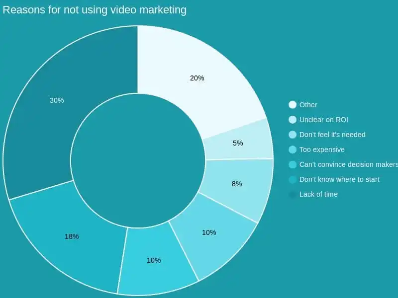 Reasons for not using video marketing graphics