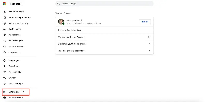 Google Chrome Settings