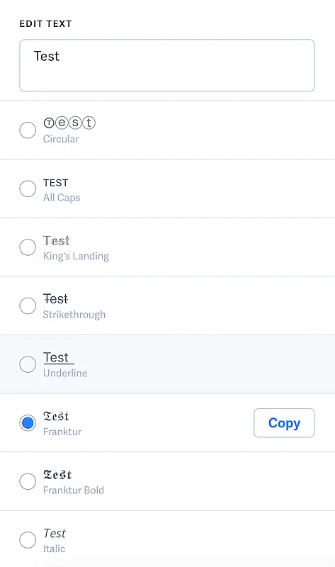 MetaTag font generator