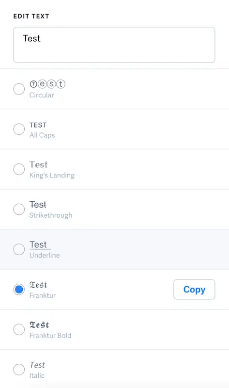 MetaTag font generator