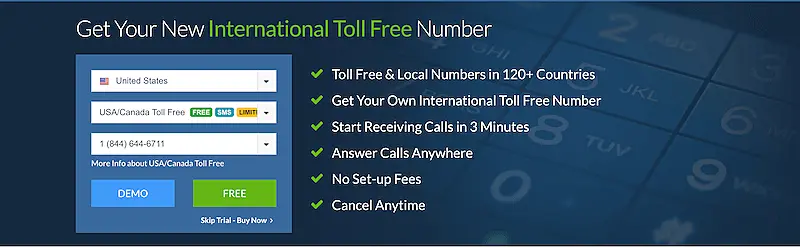VirtualPhone website