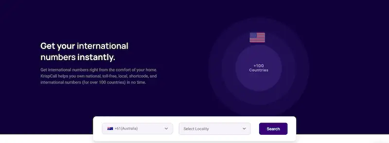 KrispCall website