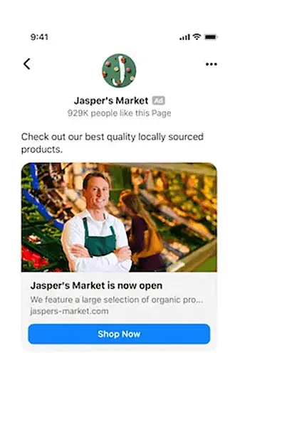 Messenger Ad example