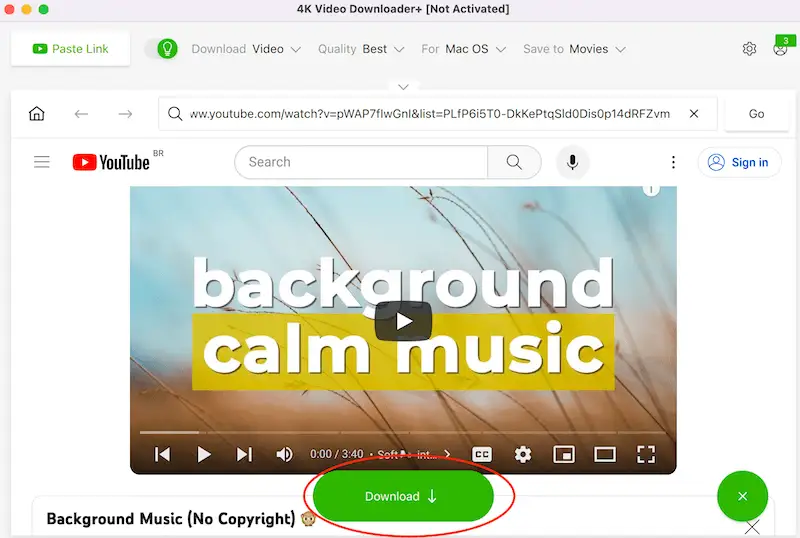How to download music from YouTube mp3 download 4K Video Downloader software interface