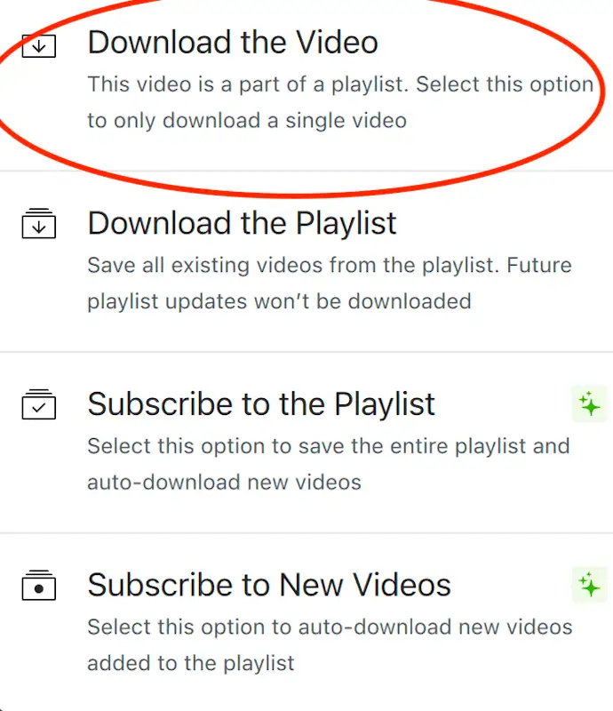 How to download music from YouTube - download options 4k Video Downloader - download options