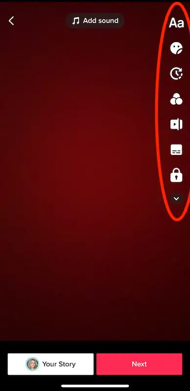 The TikTok edition menu is highlighted