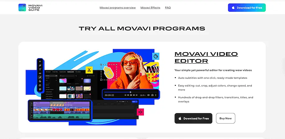 Movavi's website