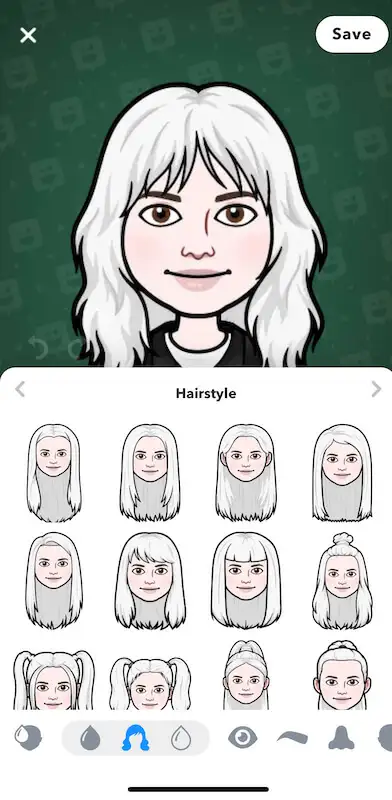 Bitmoji customization page