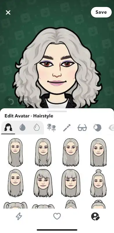 Snapchat page to customize the Bitmoji