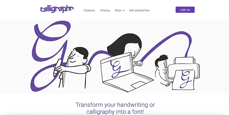 Calligraphr home page