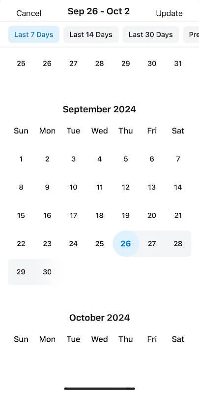 Instagram calendar