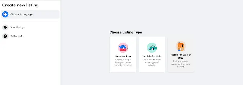 Listing types 