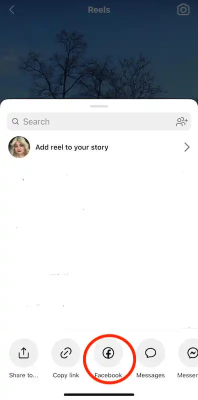 Share reel page