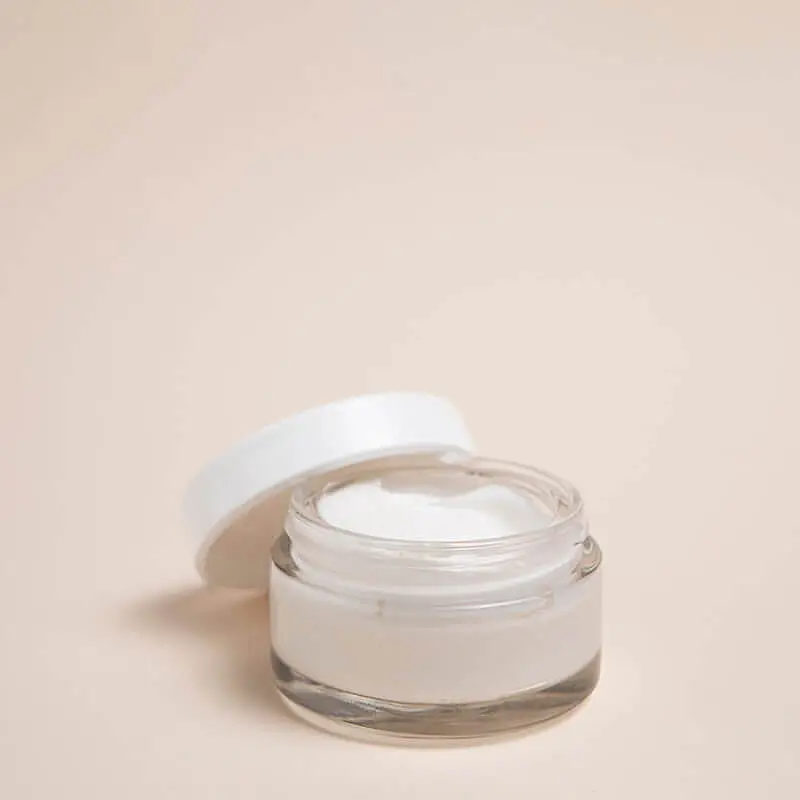 Moisturizing cream in a plain background