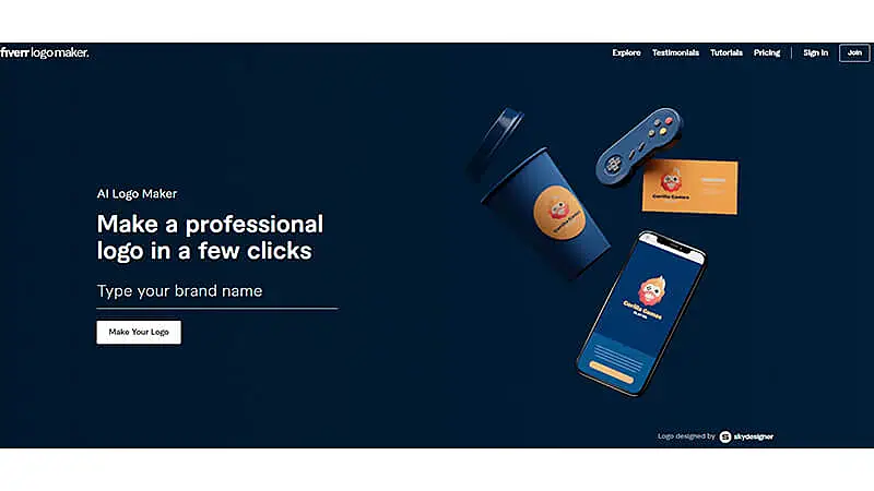 ia para criar logo com Fiverr