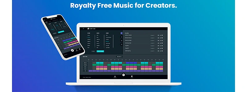 captura de tela do site de ia para fazer musica ecrett music