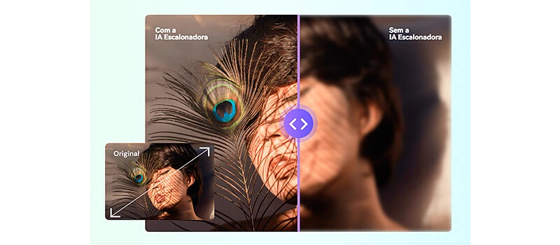 exemplo da ia para melhorar imagens da youni aumentando e melhorando a qualidade da foto do rosto de uma mulher