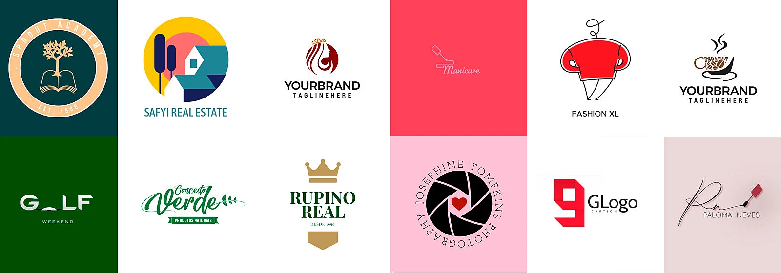 Ideias de logo de temas gerais