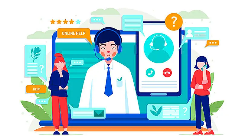 mulher trabalhando com telemarketing dentro de sua casa