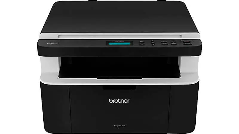 imagem de uma impressora Brother Laser DCP na cor preta