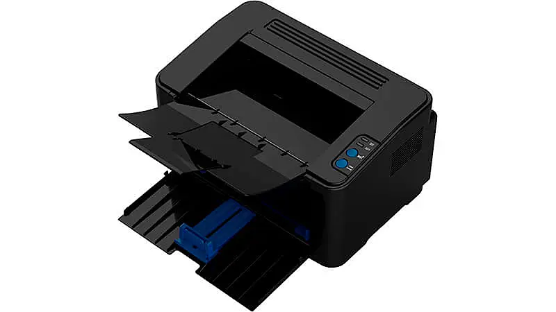 imagem de uma impressora Elgin Pantum P2500W na cor preta