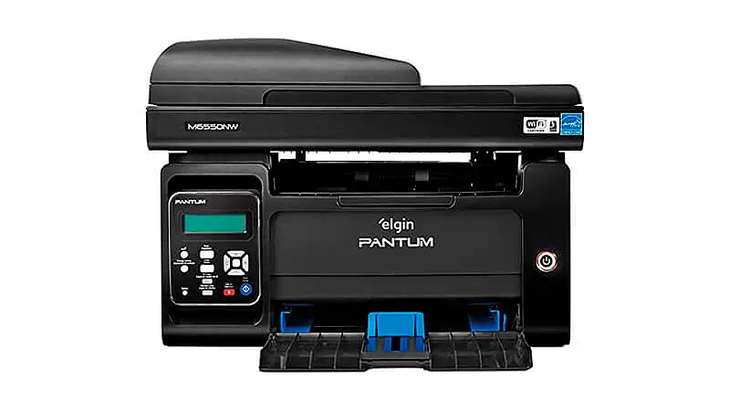 imagem de uma impressora Laser Elgin na cor preta