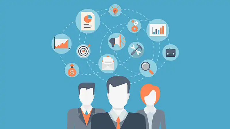Imagem de uma mão com vários objetivos para estratégia de Inbound Marketing
