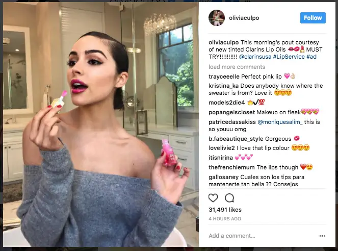Influencer marketing tips - influencer's audience Sponsored Instagram post